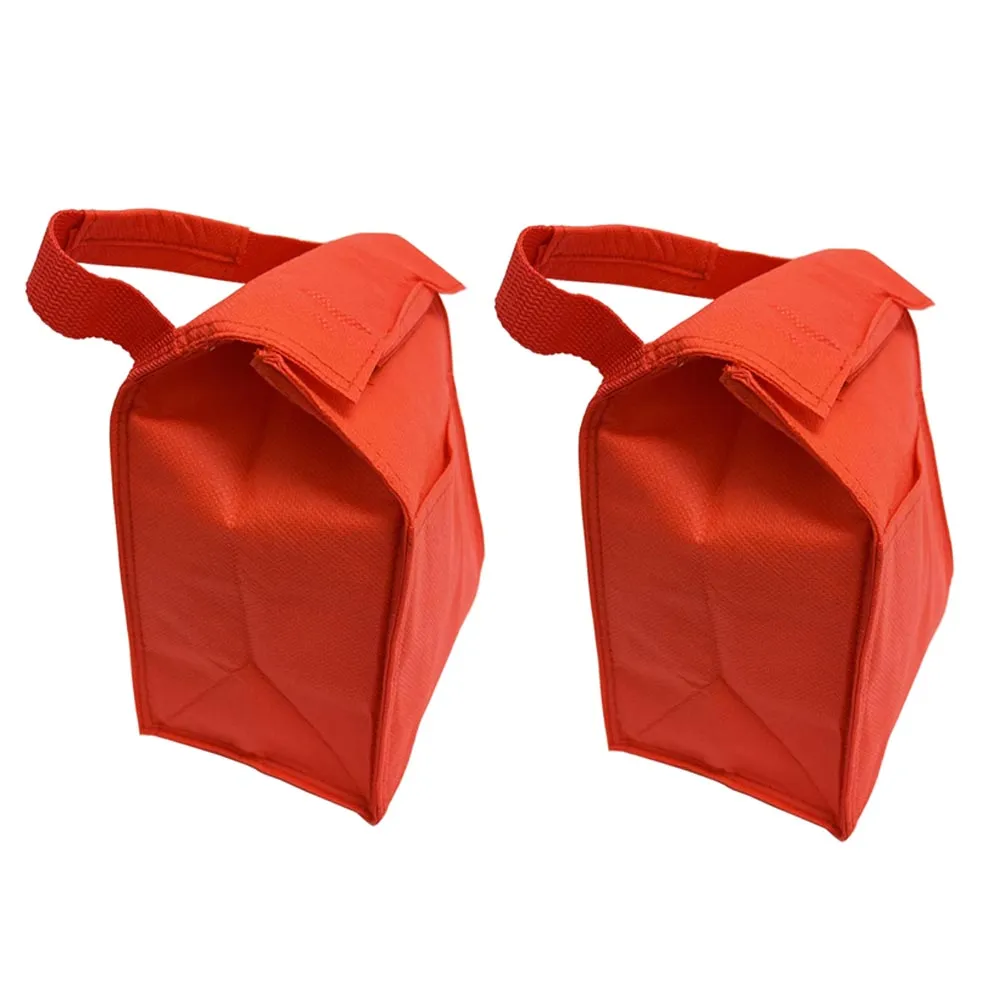 2Pc Insulated Lunch Bag Cooler Reusable Work Picnic Beach School Office Foldable