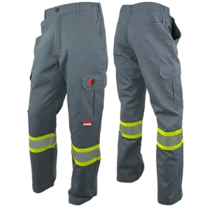 Atlas AR/FR Grey Cargo Pants W/ 4" Striping 4054GR