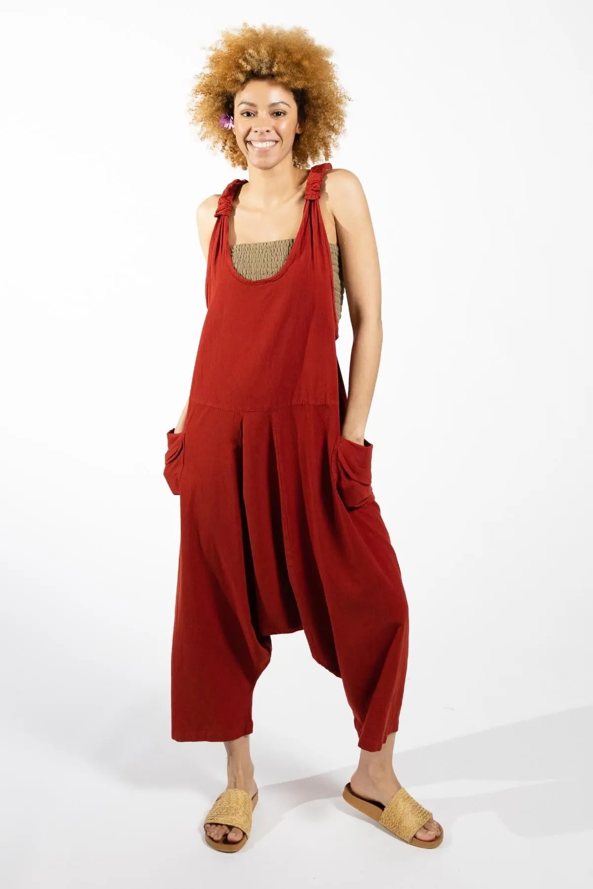 Bahini Overalls - Red