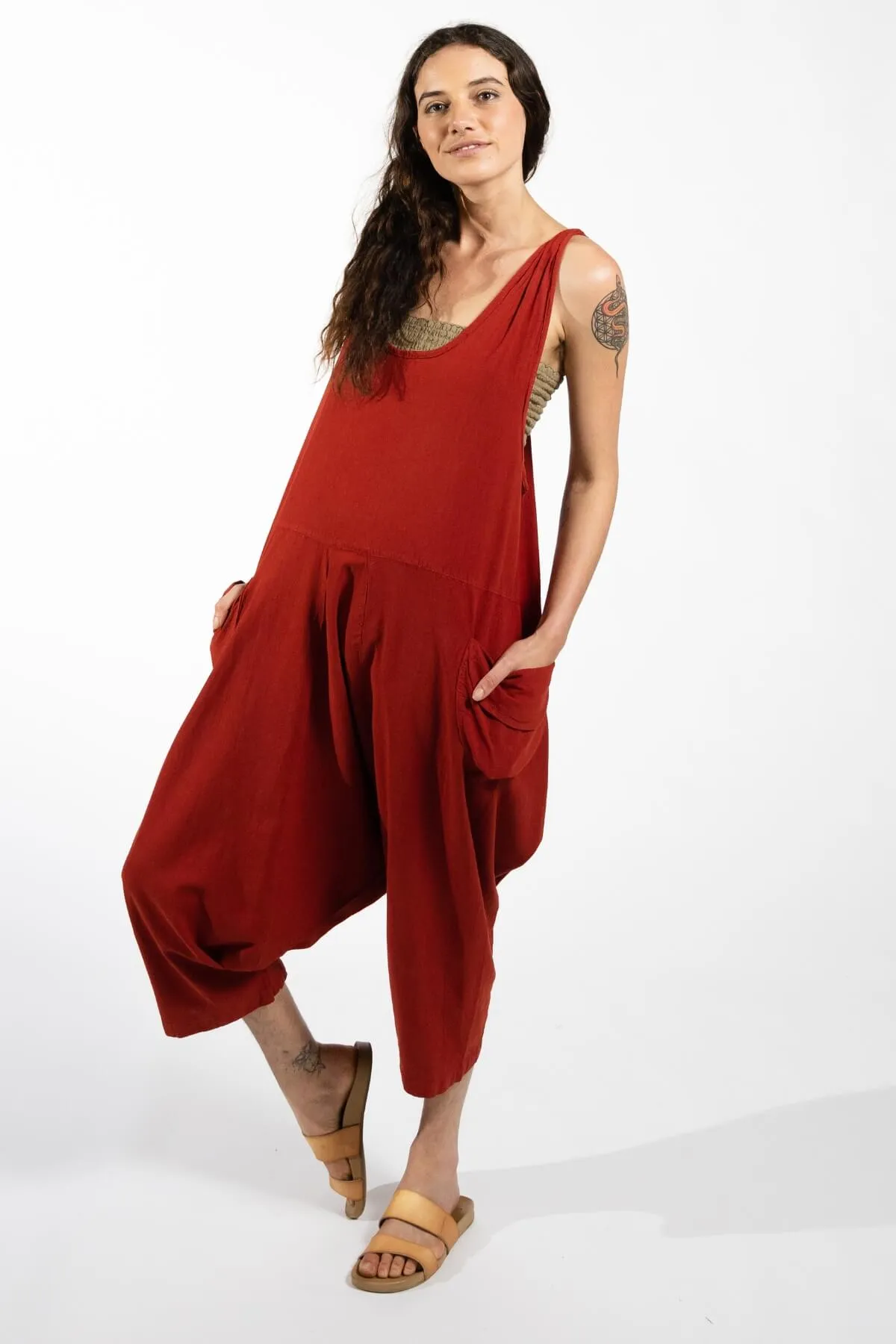 Bahini Overalls - Red