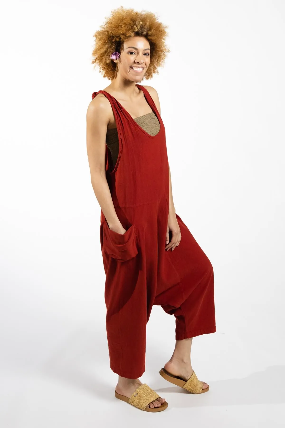 Bahini Overalls - Red