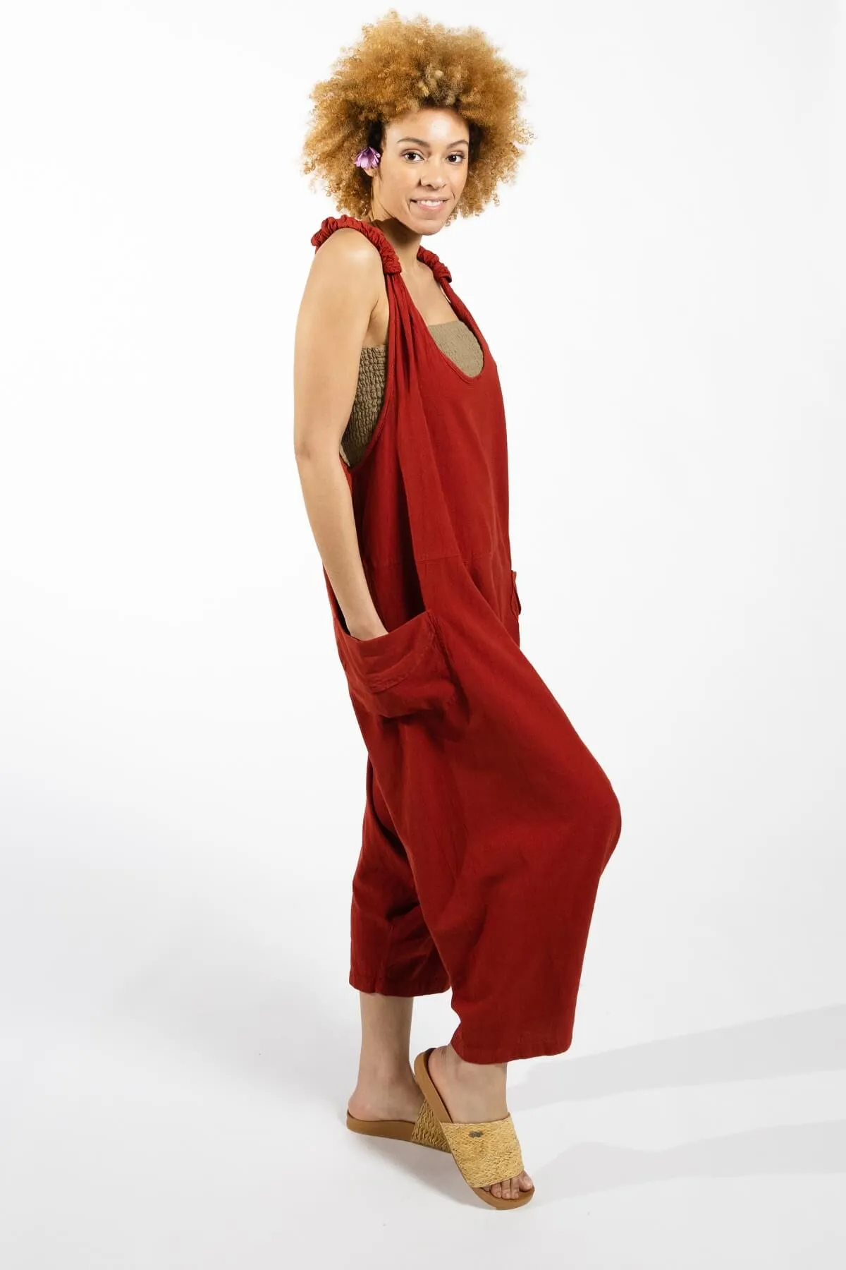 Bahini Overalls - Red