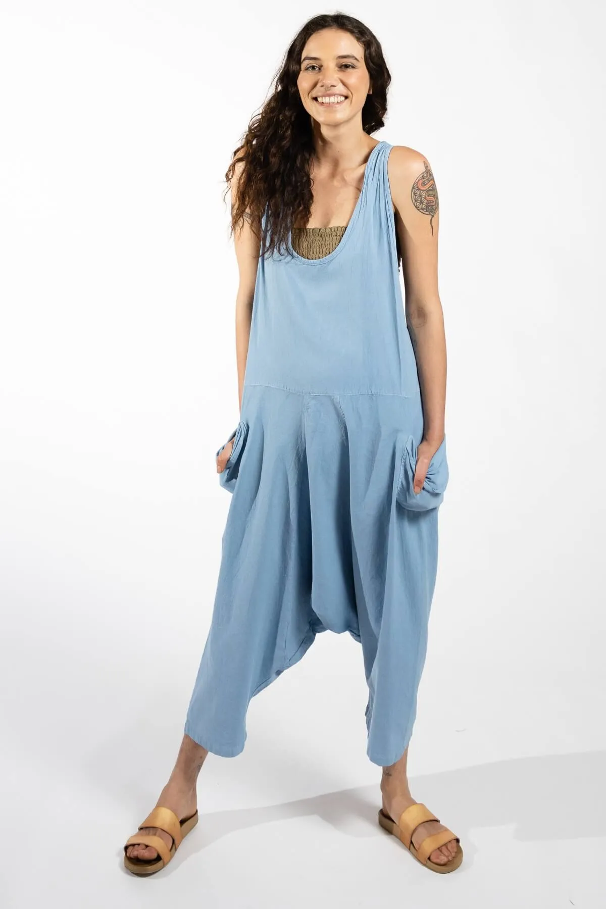 Bahini Overalls - Sky Blue