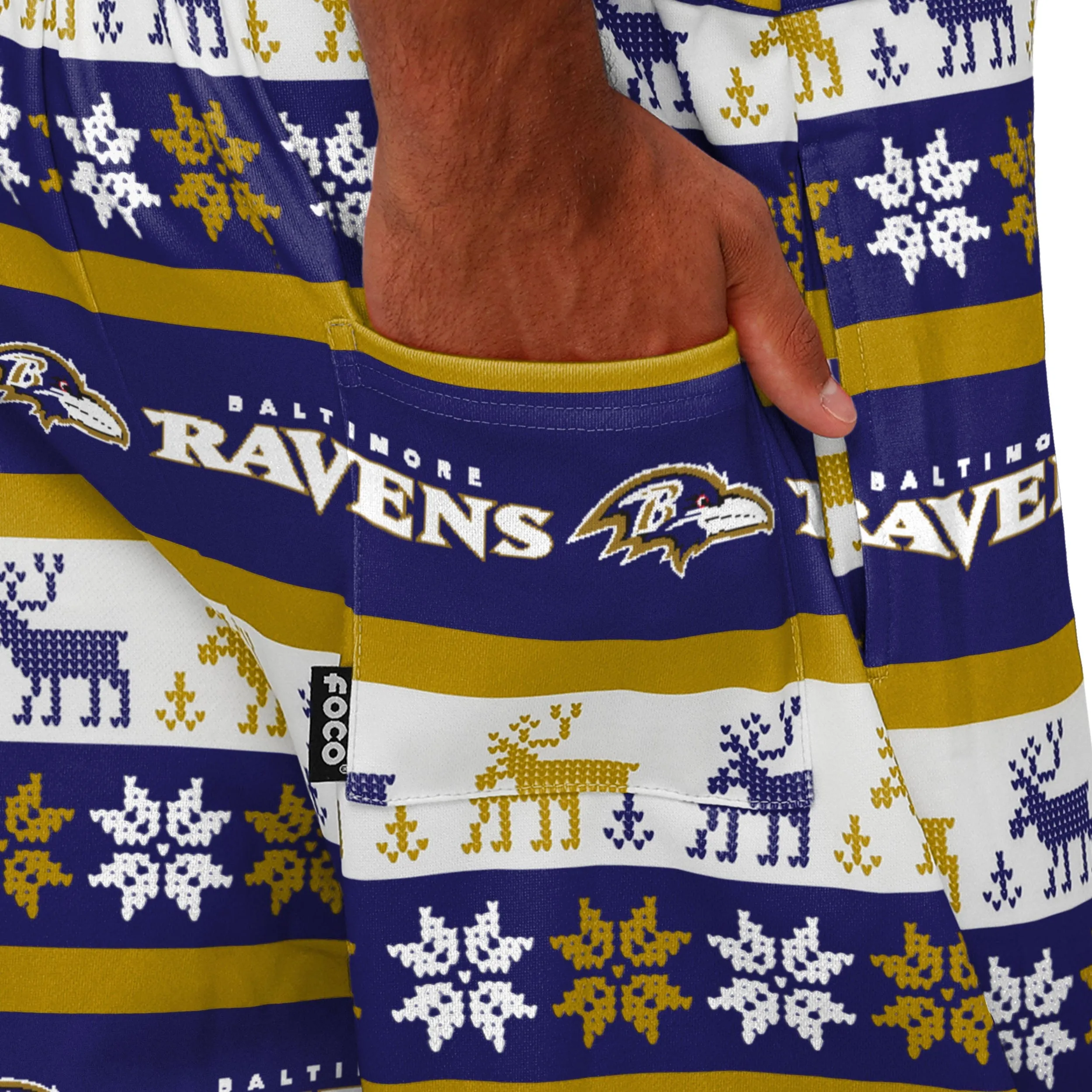 Baltimore Ravens NFL Mens Ugly Home Gating Bib Overalls