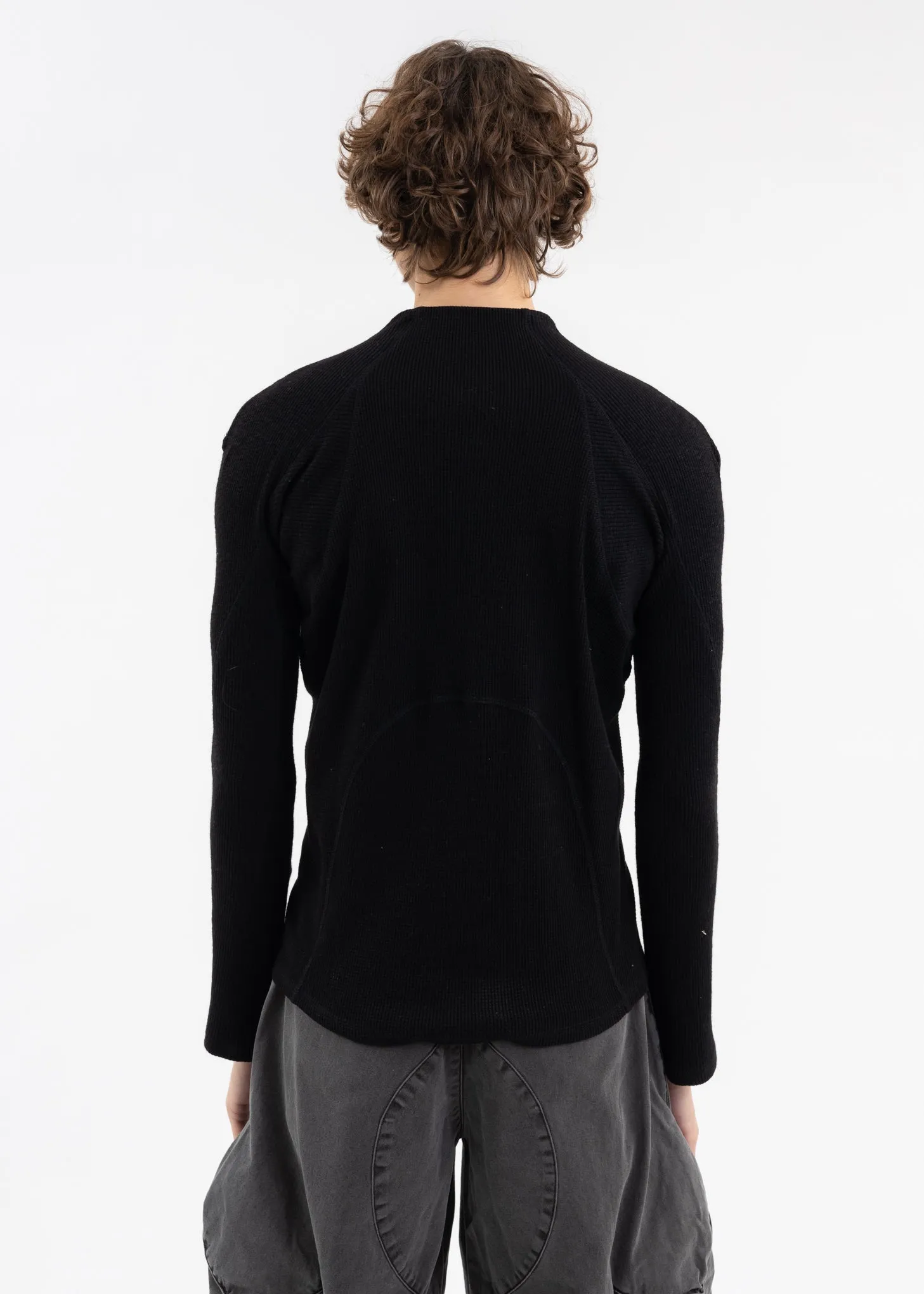 BLACK HALF-ZIP THERMAL