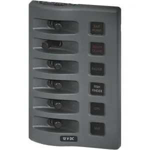 Blue Sea WeatherDeck 12V DC Fuse Pan. 6 Pos.