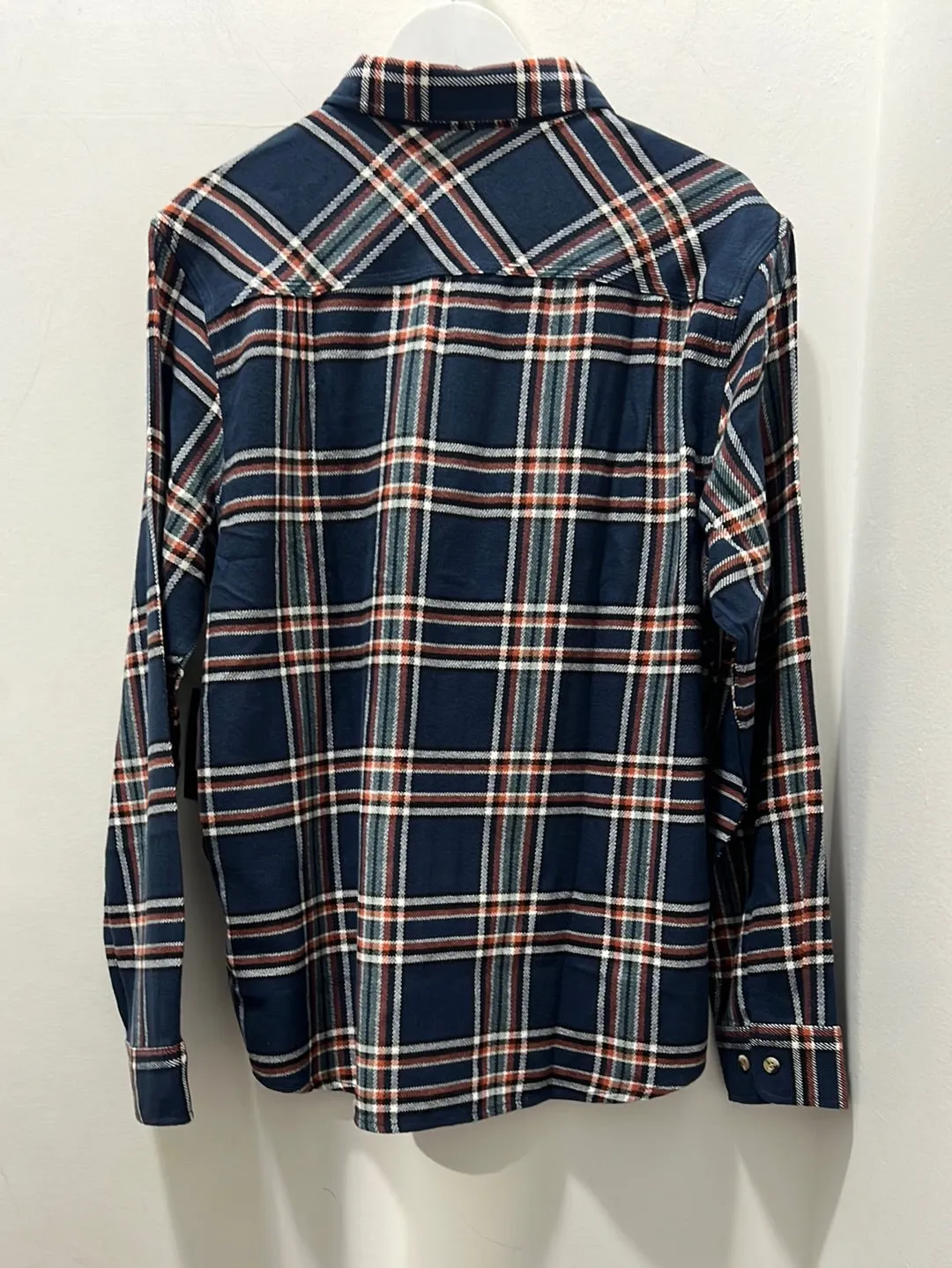 BOWERY LS FLANNEL - NAVY/OWH/TER
