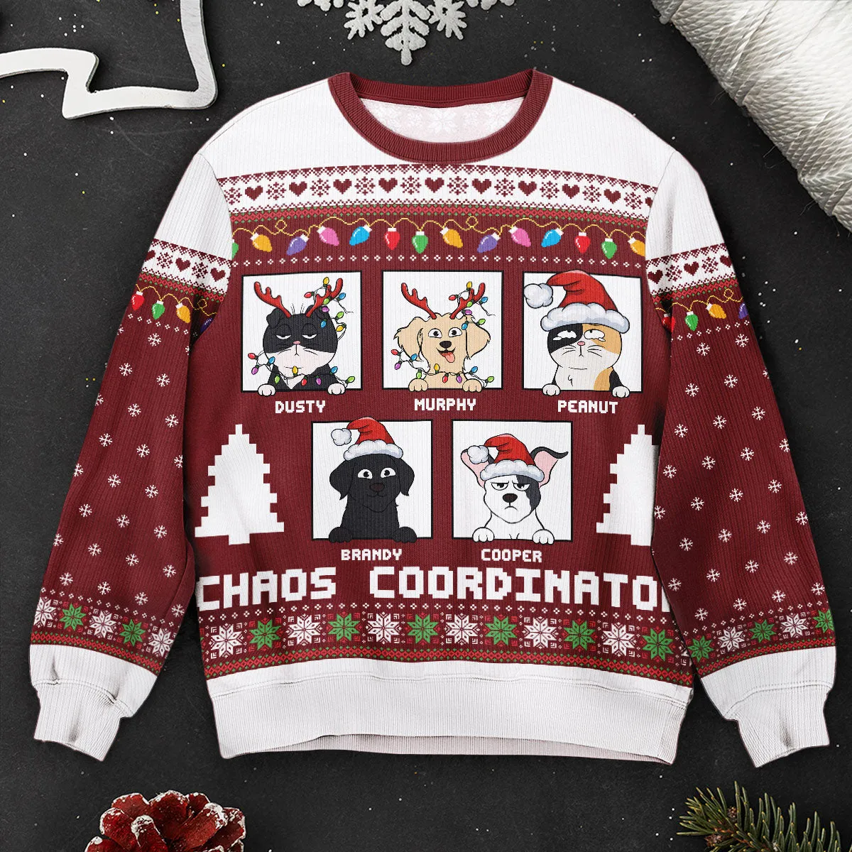 Chaos Coordinator - Personalized Ugly Sweater