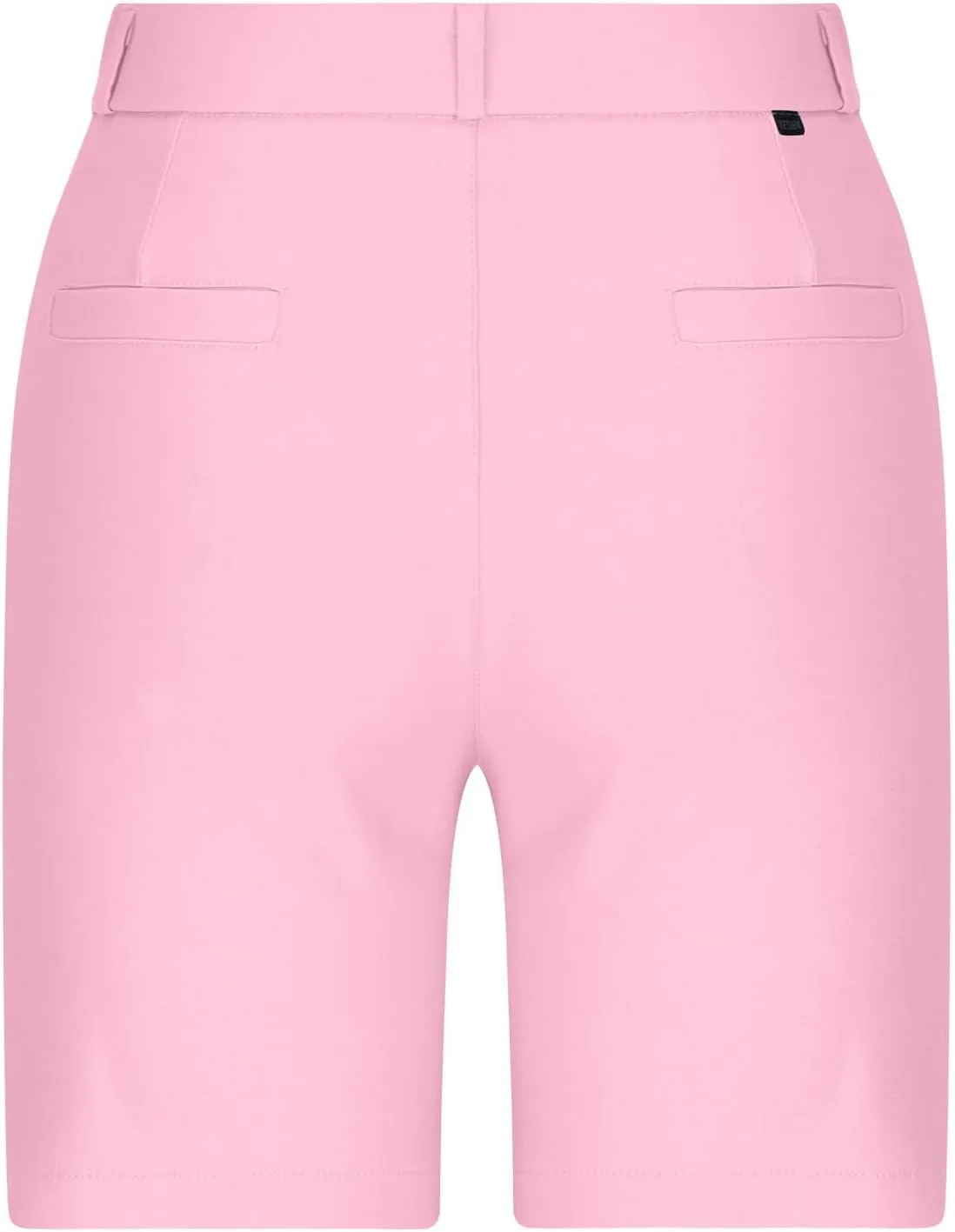 Chino Shorts for Women Comfy Casual Slim Fit Pull On Knee Length Shorts Solid Lounge Bermuda Shorts with Pockets