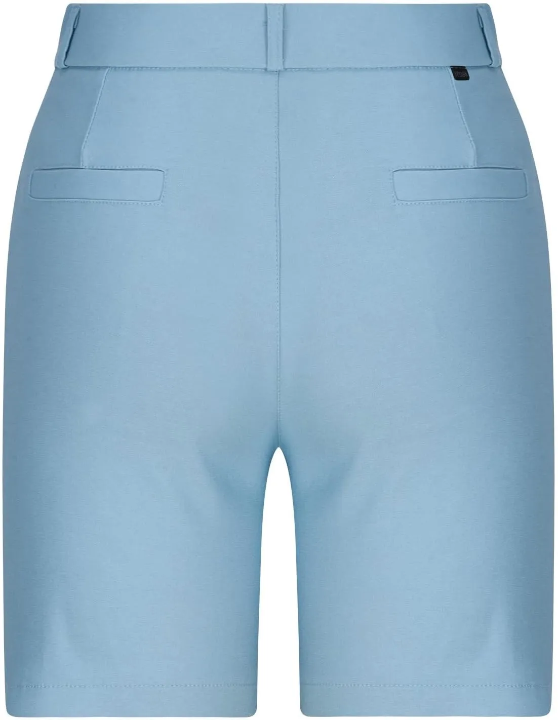 Chino Shorts for Women Comfy Casual Slim Fit Pull On Knee Length Shorts Solid Lounge Bermuda Shorts with Pockets