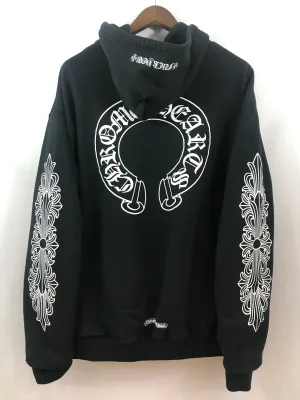 CHROME HEARTS FUCK YOU THERMAL ZIP UP HOODIE BLACK