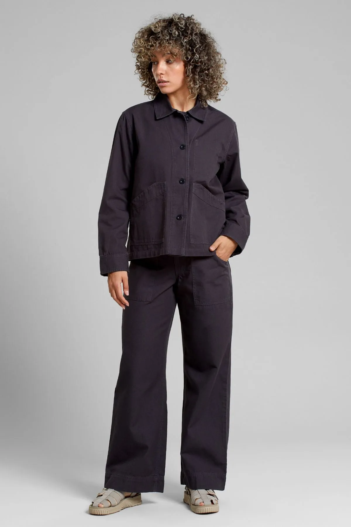 Dark Grey Stiby Canvas Jacket Dedicated