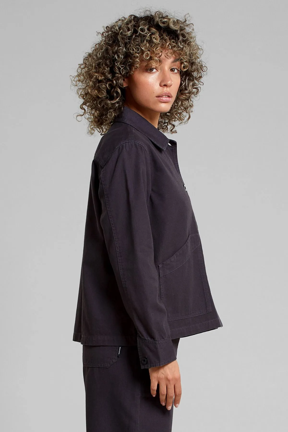 Dark Grey Stiby Canvas Jacket Dedicated