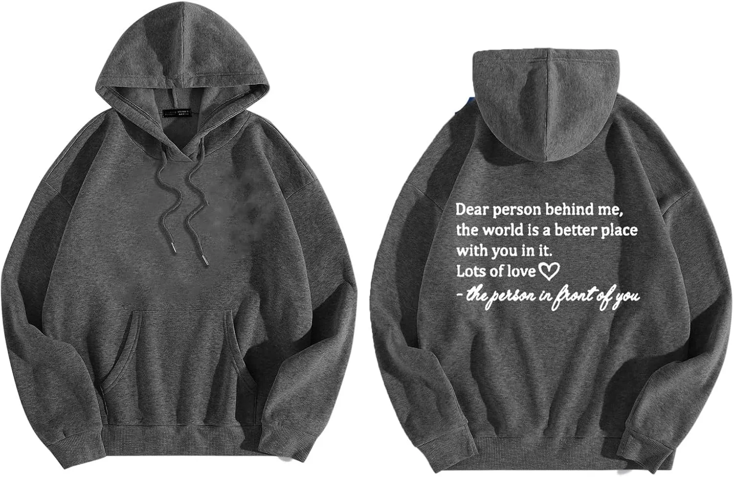 Dear Person Behind Me Hoodie Sweatshirts Letter Pullover Tops Trendy Comfort Sweatshirts Cute Fall Fashion Clothes