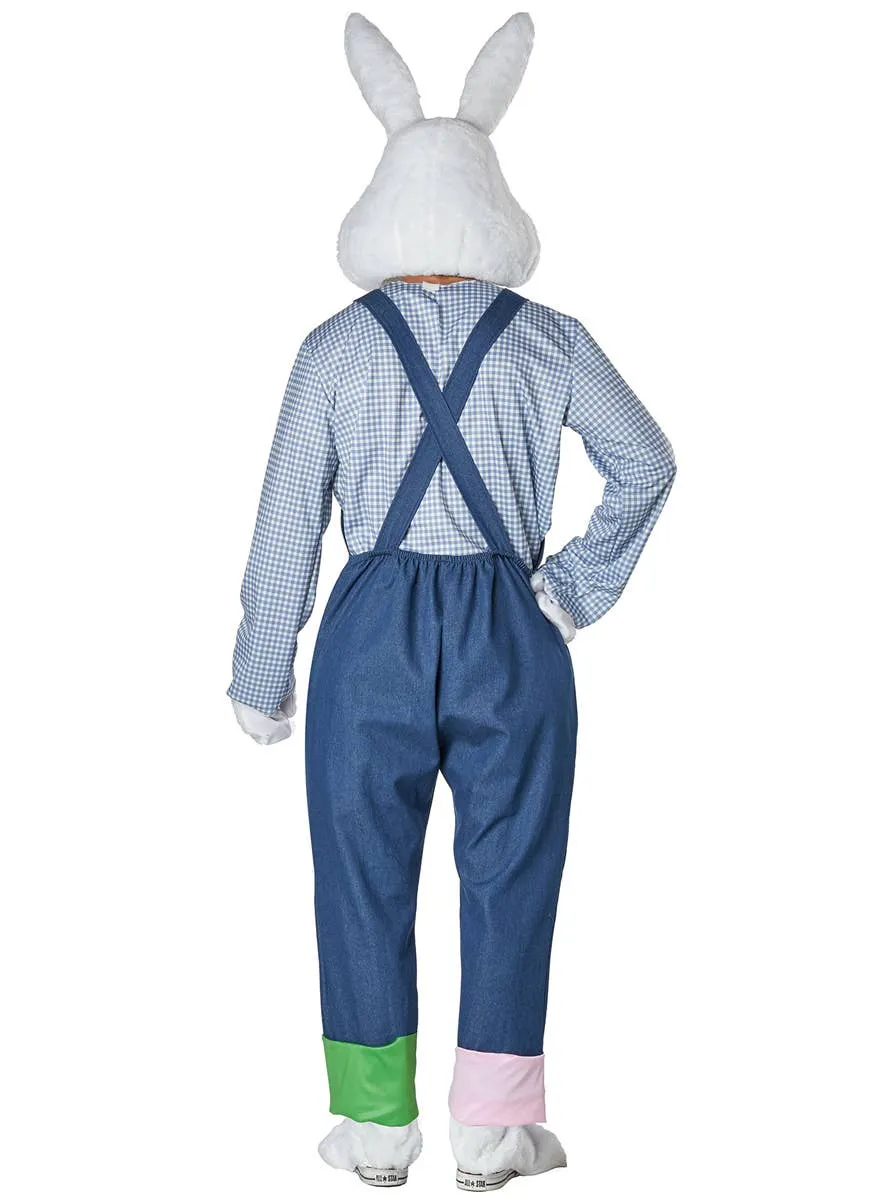 Deluxe Happy Easter Bunny Plus Size Adults Mascot Costume