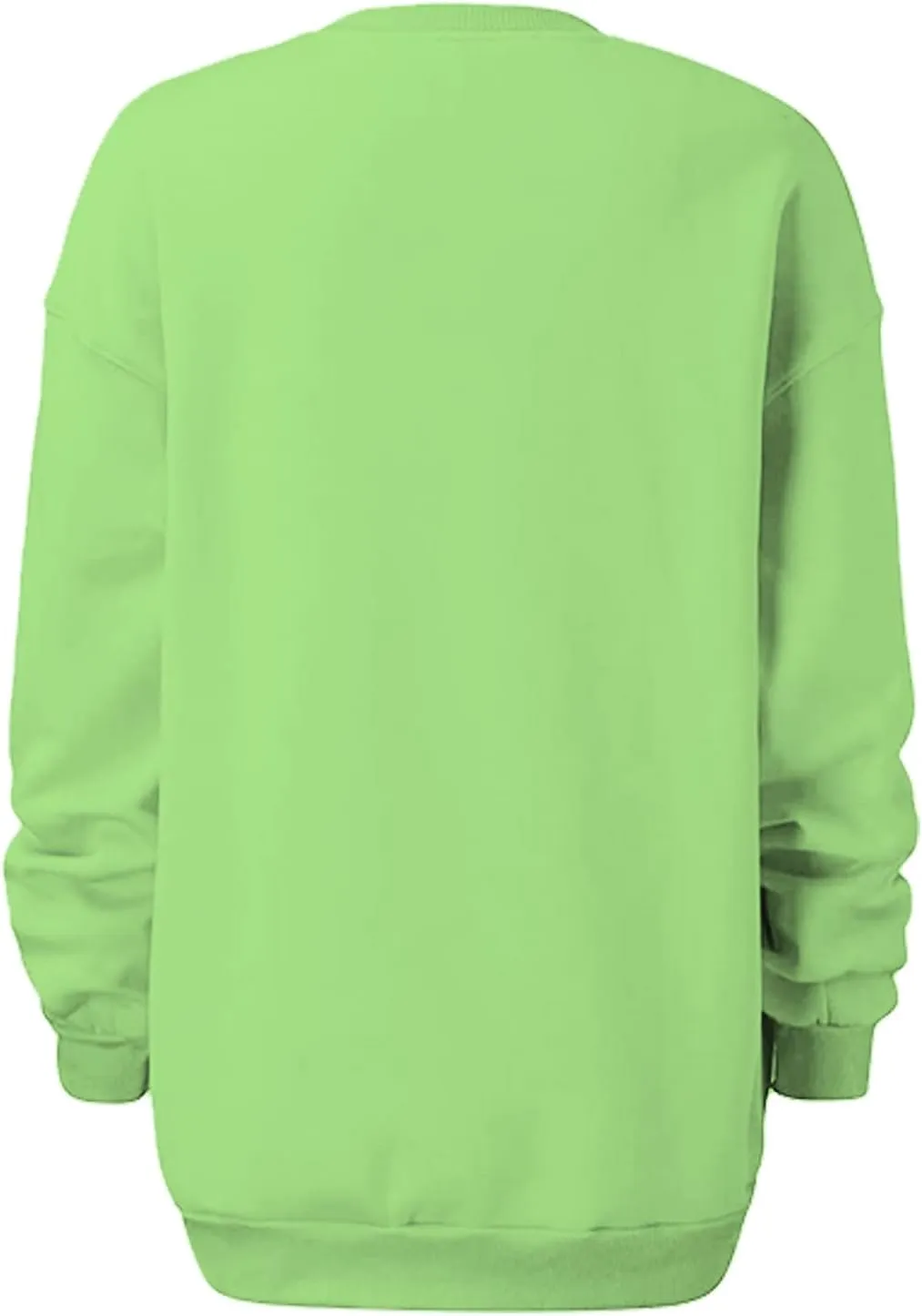 DOLKFU Women Oversized Crewneck Sweatshirts Solid Basic Pullover Sweater Long Sleeve Hoodie Winter Y2K Ouffits Clothes