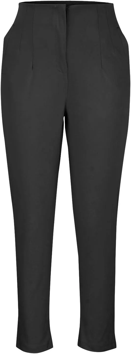 Dress Pants for Women Casual High Waist Work Office Pants Slim Fit Tummy Control Business Ankle Length Trousers
