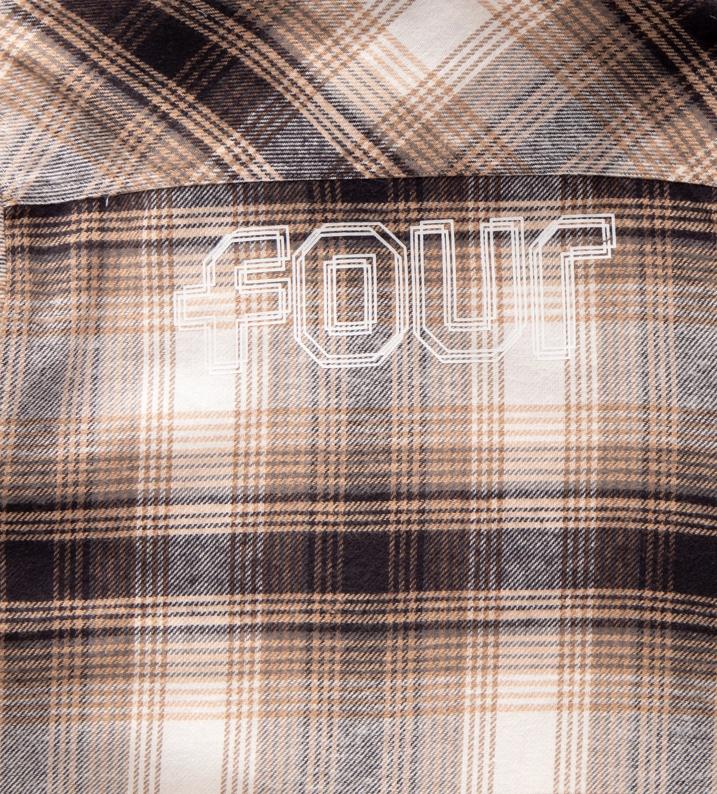 Flannel Beige/Black Mix