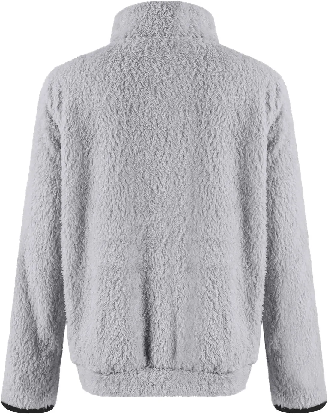 Fleece Sweatshirts for Women 2024 Fall Winter Half Zip Sweater Oversized Pullover Outfit Crewneck Hoodie with Pocket