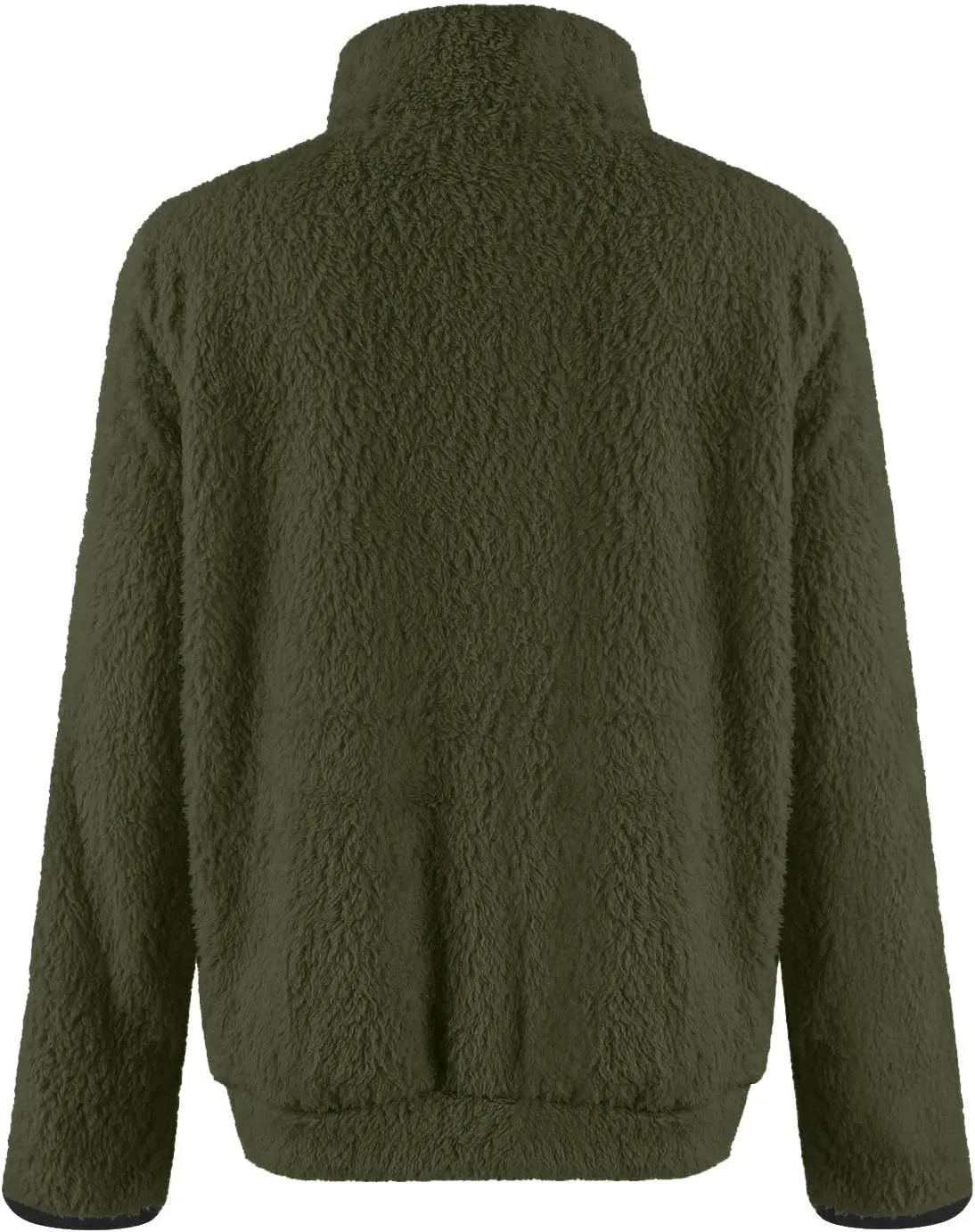 Fleece Sweatshirts for Women 2024 Fall Winter Half Zip Sweater Oversized Pullover Outfit Crewneck Hoodie with Pocket