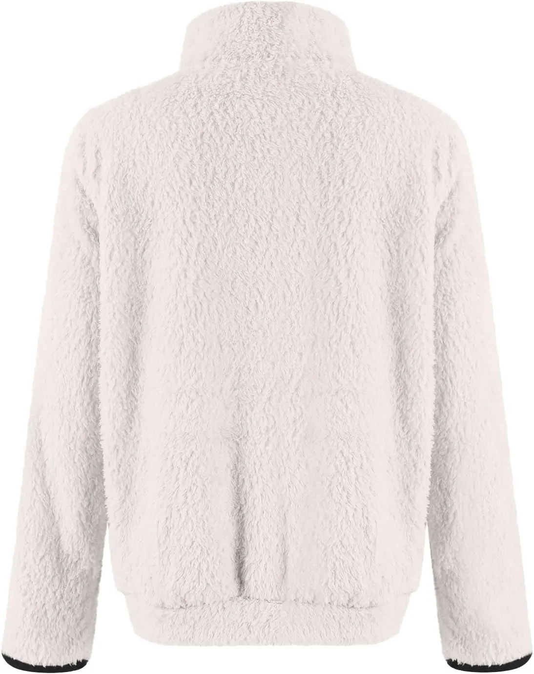 Fleece Sweatshirts for Women 2024 Fall Winter Half Zip Sweater Oversized Pullover Outfit Crewneck Hoodie with Pocket