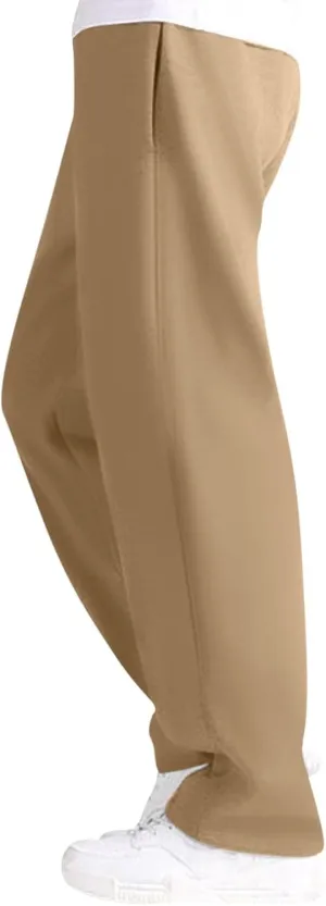 FZVYD Mens Sweatpants Pants Casual Jogging Sports Elastic Lightweight Wide Leg Long Straight Lounge Trousers with Pockets