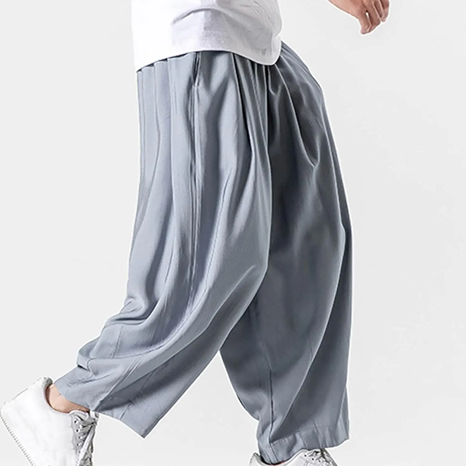 FZVYD Tapered Dress Pants Men Mens Joggers Cargo Pants Fashion Casual Sweatpants Work Pants Drawstring Loose Trousers Pockets