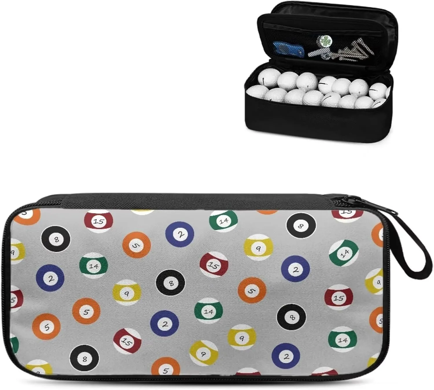 Golf Ball Bag Pouch, Golf Essentials Accessory Bag, Golf Valuables Pouch Golf Gifts for Men Golf Accessories Case Bag