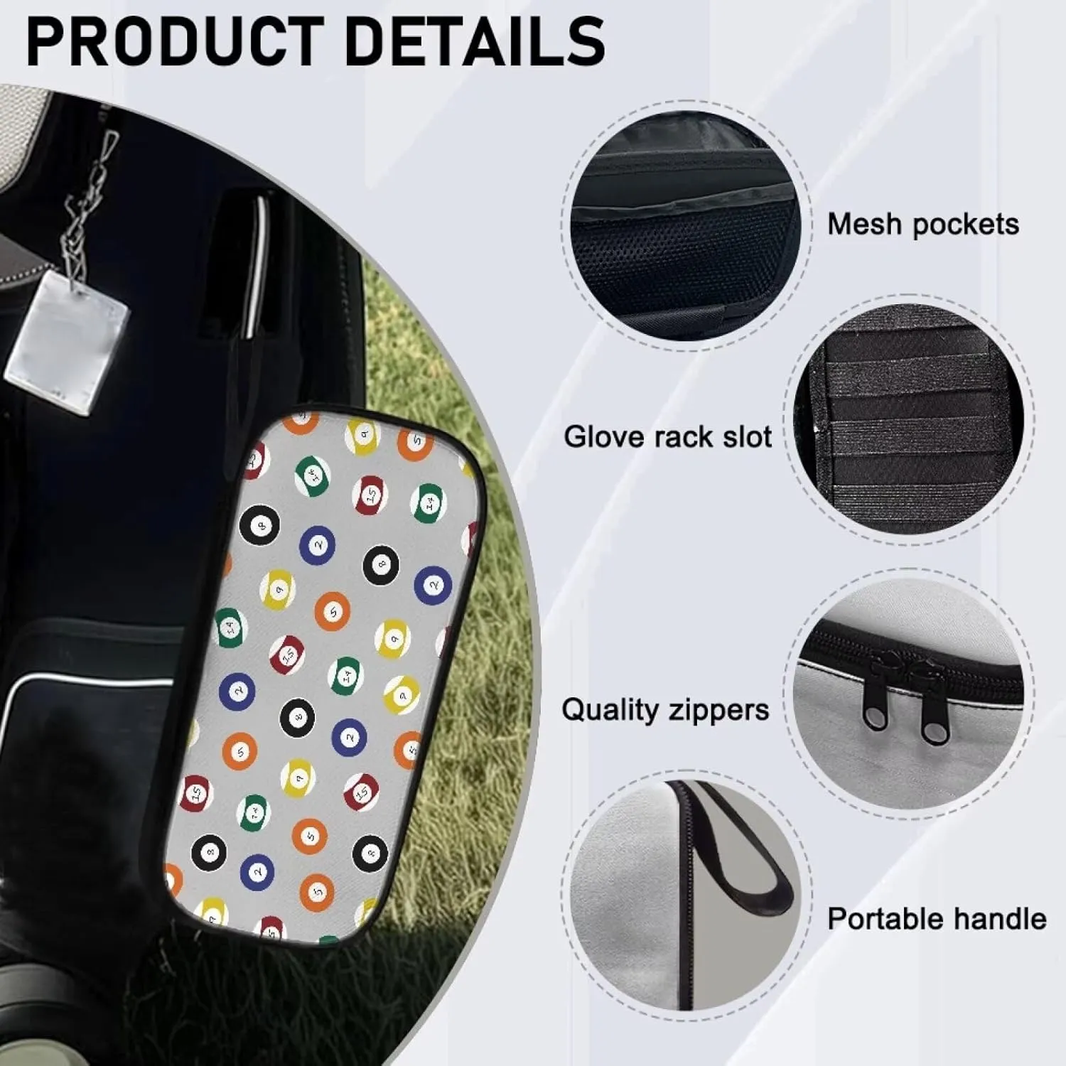 Golf Ball Bag Pouch, Golf Essentials Accessory Bag, Golf Valuables Pouch Golf Gifts for Men Golf Accessories Case Bag