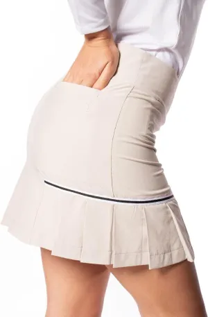 GOLFTINI Solid Performance Side Pleat Skort