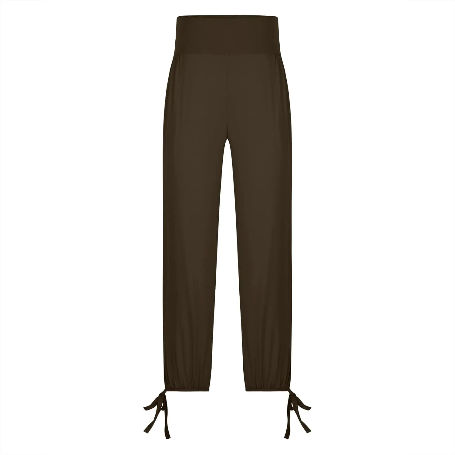 High Waist Capri Yoga Pants for Women Dressy Casual Tummy Control Crop Lounge Trousers Loose Comfy Workout Sweatpants