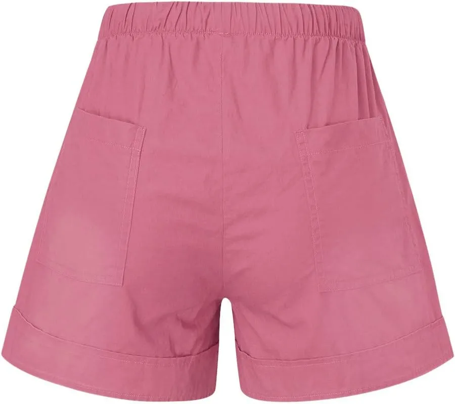 LCMTWX Women's Shorts Casual Pants High-Waist Sports Loose Shorts Casual Fashion Pants Women's Shorts Jean Shorts Womens