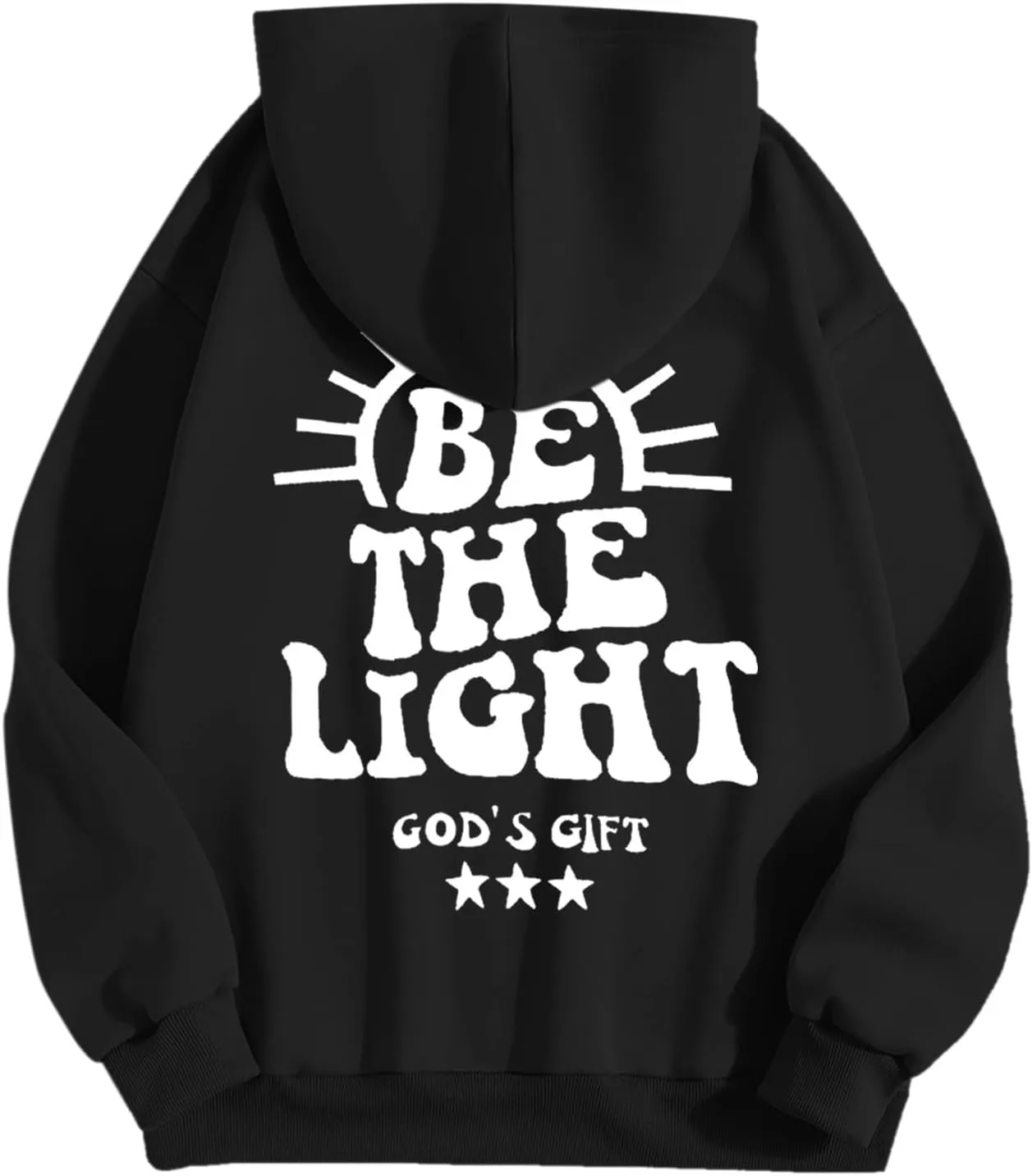 Living Water Eternal Life Graphic Christian Womens Hoodies Oversized Long Sleeve Jesus Faith Y2K Girls Sweatshirts Pullover