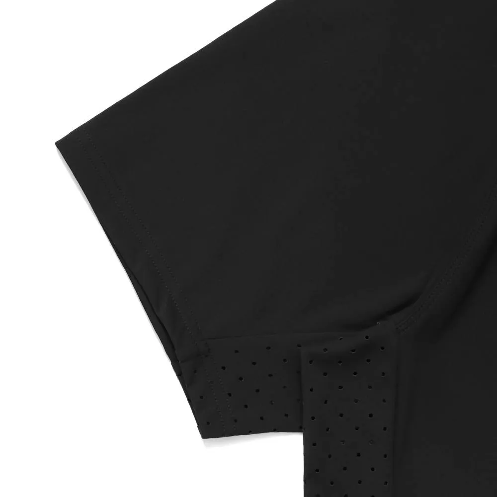 Malbon Performance Poly Breathable Tee Golf T-Shirt Black - SP24