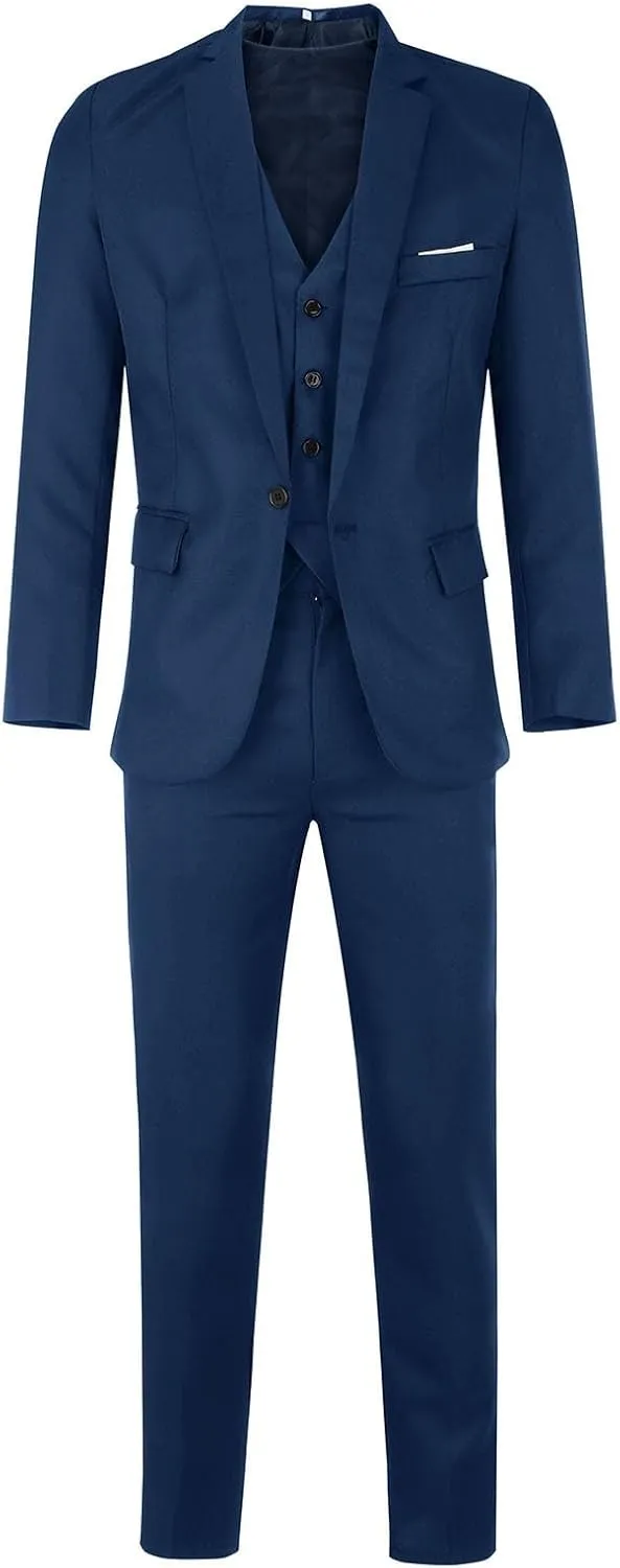 Men Suit Slim 3 Suit Business Wedding Party Jacket Vest & Pants Coat MenS Suit Men Suit Mens 2 Piece Set for Men