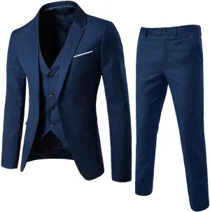 Men Suit Slim 3 Suit Business Wedding Party Jacket Vest & Pants Coat MenS Suit Men Suit Mens 2 Piece Set for Men