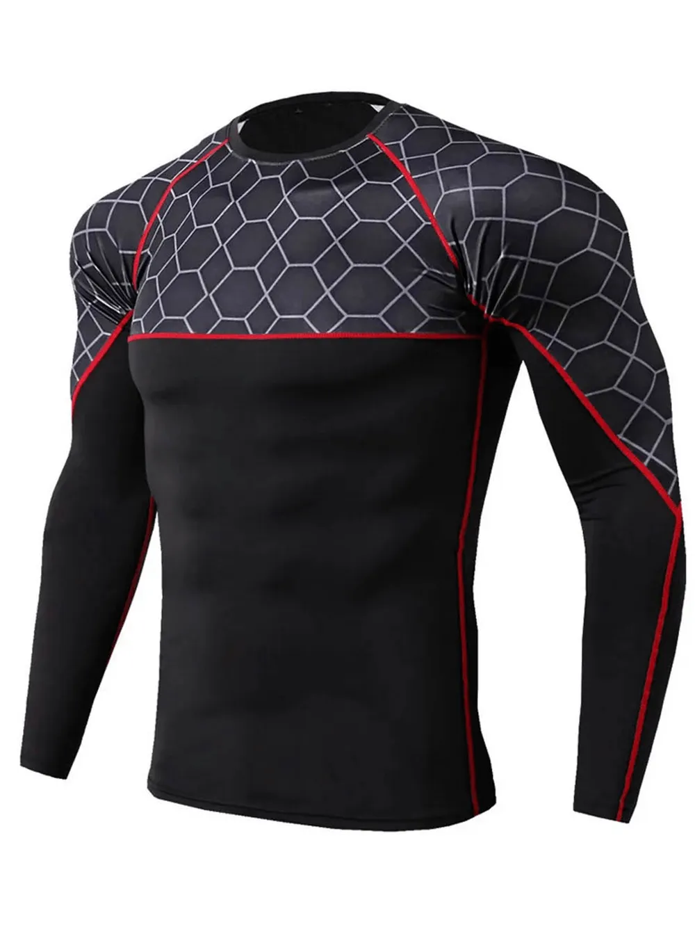 Men's Athletic Long Sleeve Sports Top - SF2223