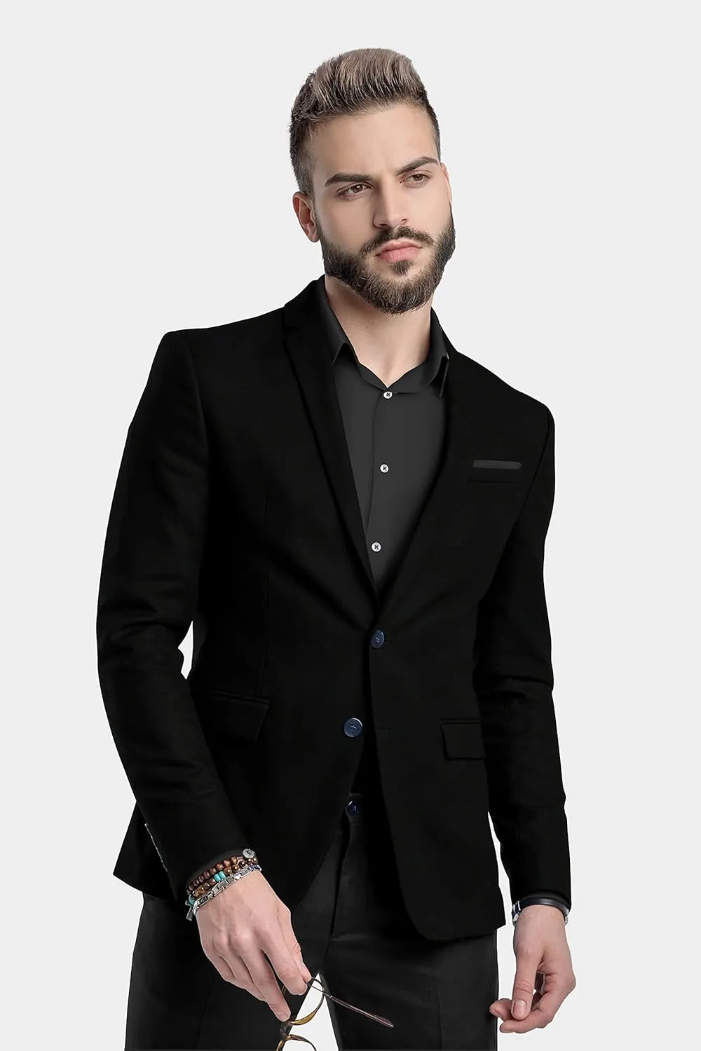 Men's Blazer 2 Button Long Sleeve Regular Fit Suit Sport Coat Jacket Business Casual Lightweight Sport Coat