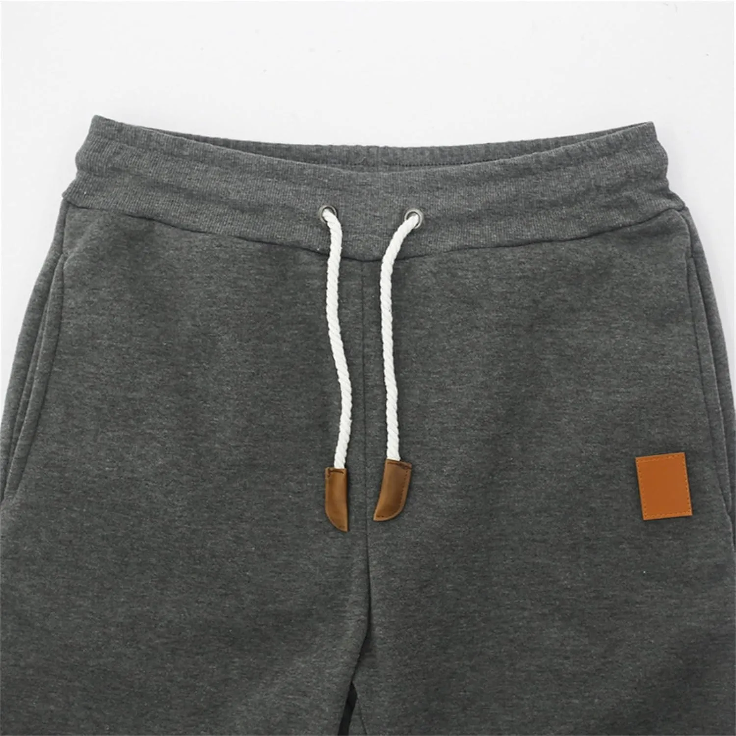 Mens Casual Cotton Sweatpants Stretch Elastic Waist Joggers Athletic Gym Pants Hiking Hunting Work Trousers