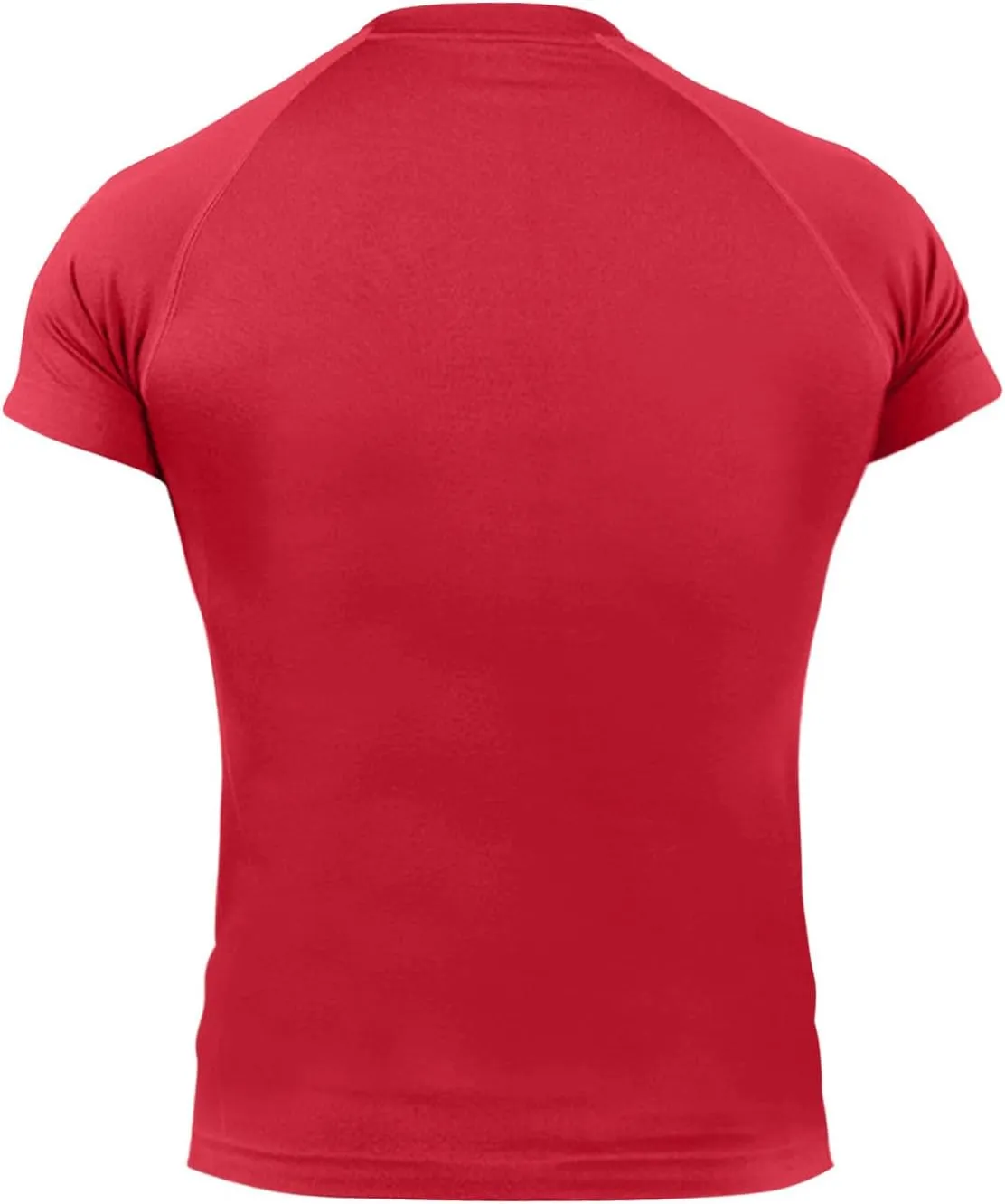 Mens Casual Slim Fit Short Sleeve T-Shirts Soft Lightweight Crew-Neck Size Baseball Shirt
