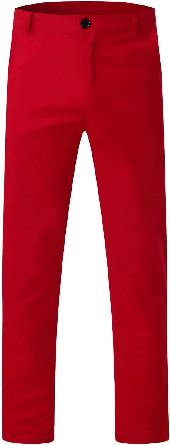 Men's Casual Slim Pants Solid Color Mid Trousers Fashion Joggers Sports Pants Hiking Trousers Gym Sweatpants