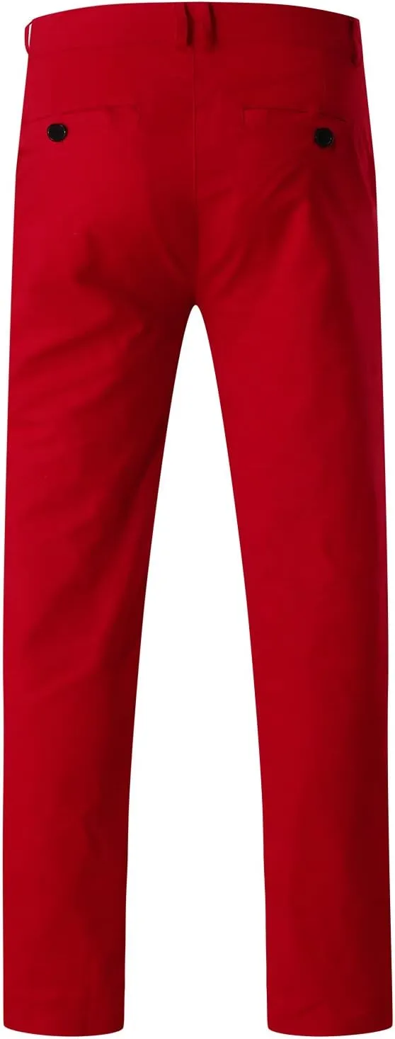 Men's Casual Slim Pants Solid Color Mid Trousers Fashion Joggers Sports Pants Hiking Trousers Gym Sweatpants