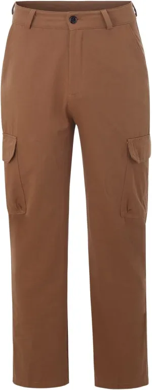 Mens Linen Cargo Pants Premium Relaxed Fit Straight Leg Pants Trousers Mens Cargo Dress Pants Solid Color Overalls