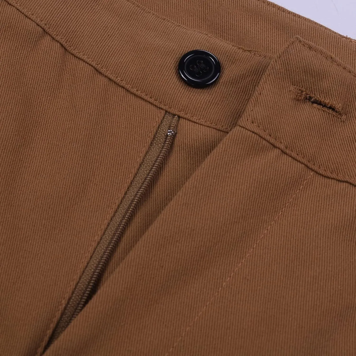 Mens Linen Cargo Pants Premium Relaxed Fit Straight Leg Pants Trousers Mens Cargo Dress Pants Solid Color Overalls