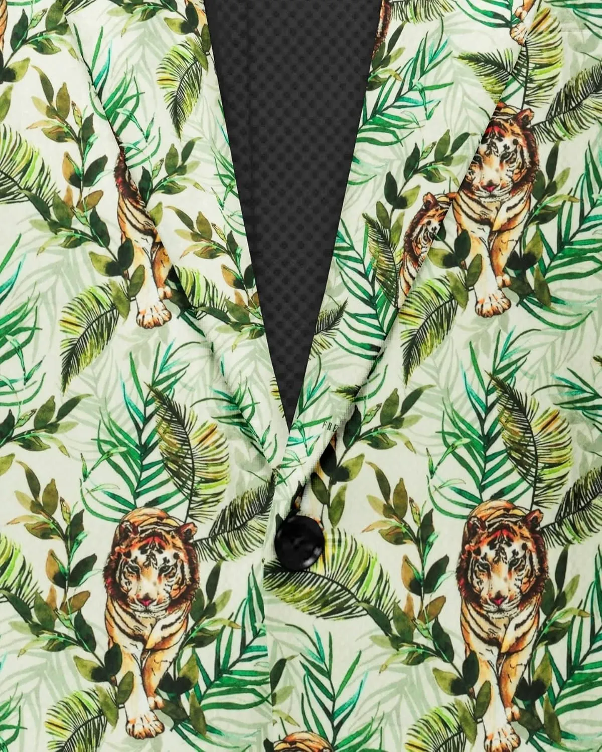 Men's Printed Blazer 2 Button Long Sleeve Regular Fit Suit Jacket Business Lightweight Casual Sport Coat