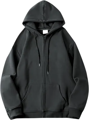 Mens Women Unisex Soild Basic Hooded Sweatshirt Couple Fleece Jacket Outwear With Pocket Zipper Hoodies Sweatshirt