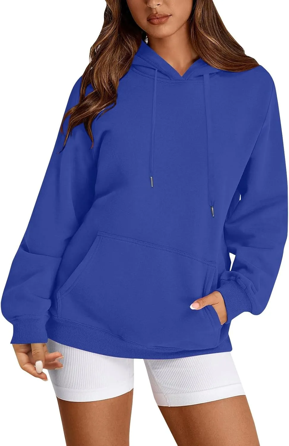 Oversized Hoodie for Women Baggy Fleece Sweatshirt Lightweight Drawstring Pullover Hoodies Streetwear Fall Clothes
