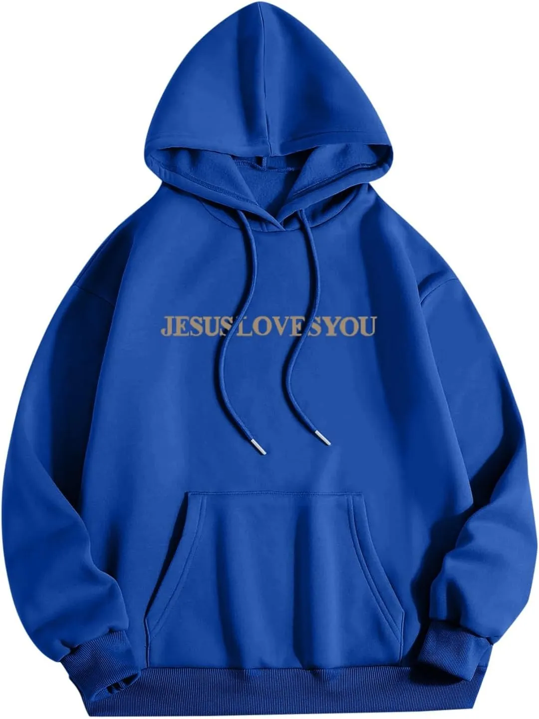 Oversized Hoodie For Women Love Like Jesus Hooded Drawstring Sweatshirts Loose Letter Print Long Sleeve Pullover Hoodie Tops
