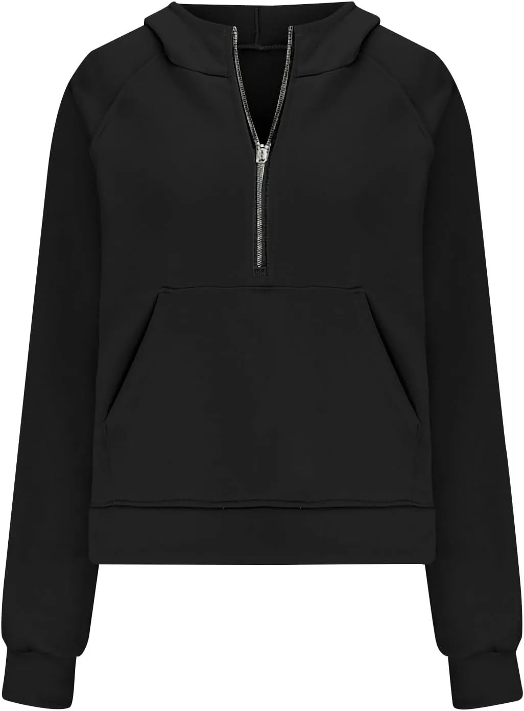 Oversized Hoodies For Women Zip Up Long Sleeve Hooded Sweatshirts Casual Quarter Zip Pullover Tops Fall Y2K Clothes