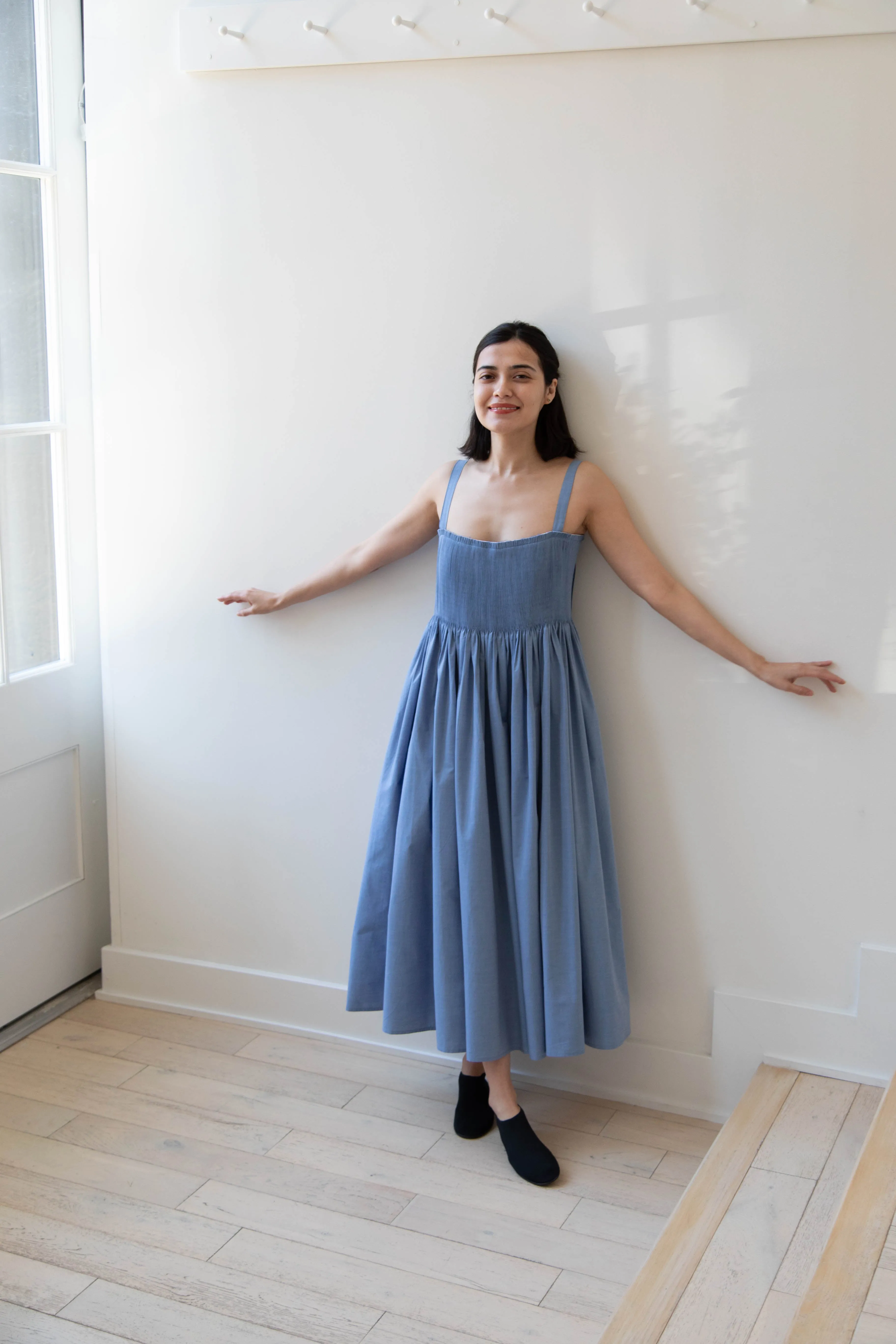 Renata Brenha | Gal Dress in Blue Cotton